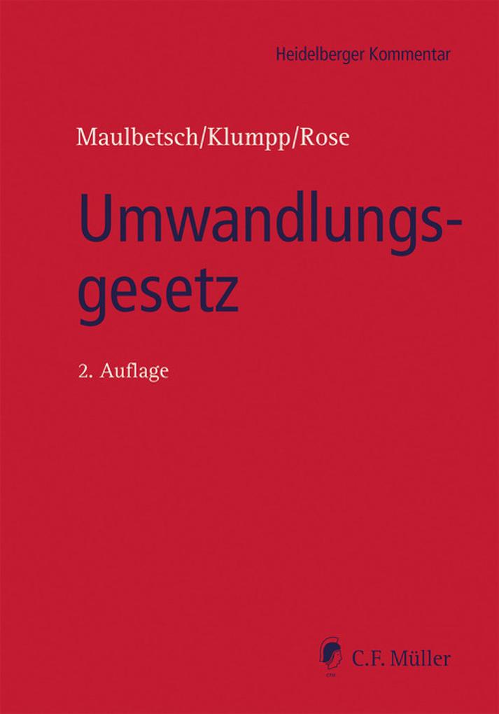 Umwandlungsgesetz - Roman A. Becker/ Ulla Findeisen/ Ll. M. Frenz/ Ll. M. Gundlach/ Markus Haggeney