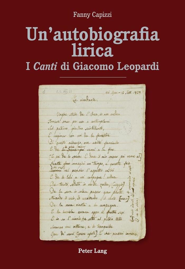 Un'autobiografia lirica - Capizzi Fanny Capizzi