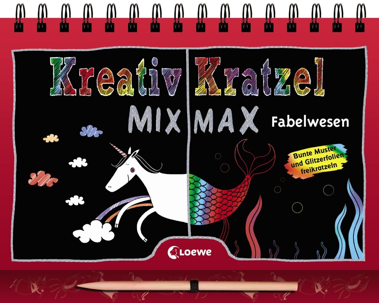 Kreativ-Kratzel MIX MAX - Fabelwesen: Fabelhafte Kratz-Beschäftigung für Kinder ab 5 Jahre
