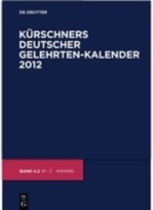2012 (Kurschners Deutscher Gelehrten-kalender)