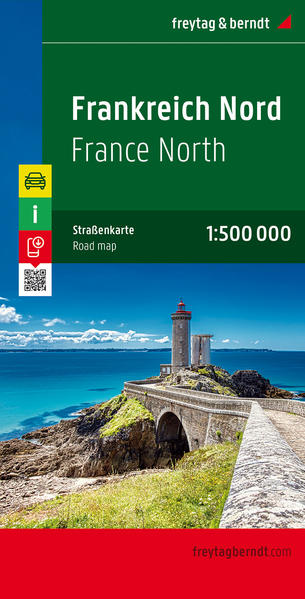 Frankreich Nord / France Nord 1 : 500 000. Autokarte Straßenkarte