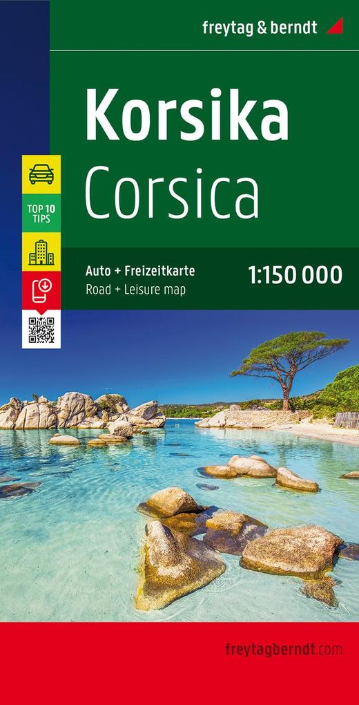 Korsika Top 10 Tips Autokarte 1:150.000