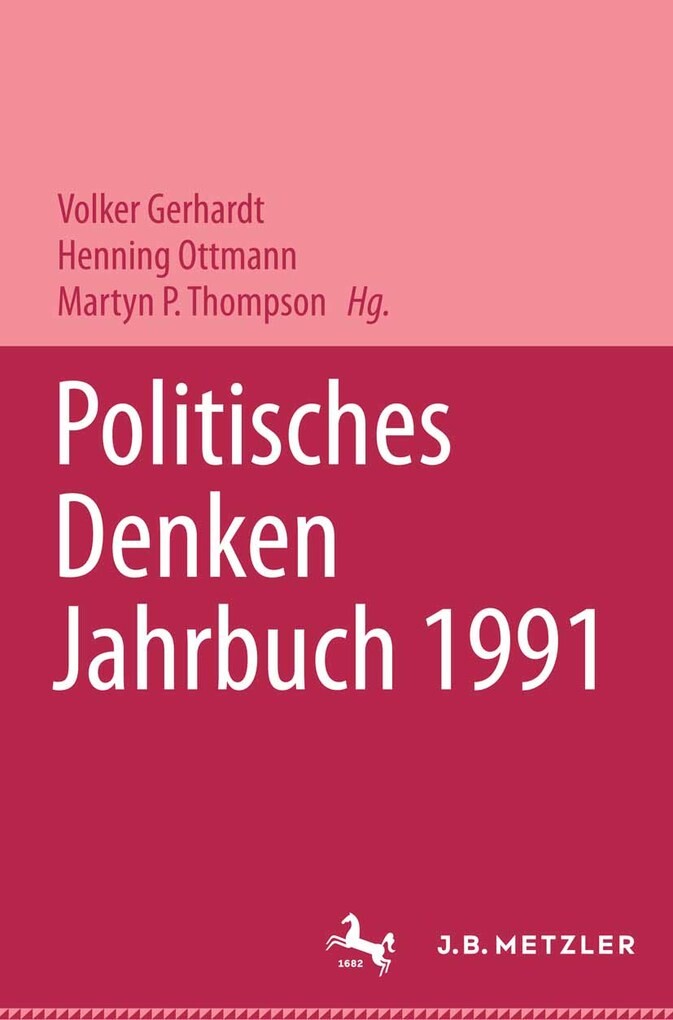Politisches Denken. Jahrbuch 1991 als eBook von - J.B. Metzler