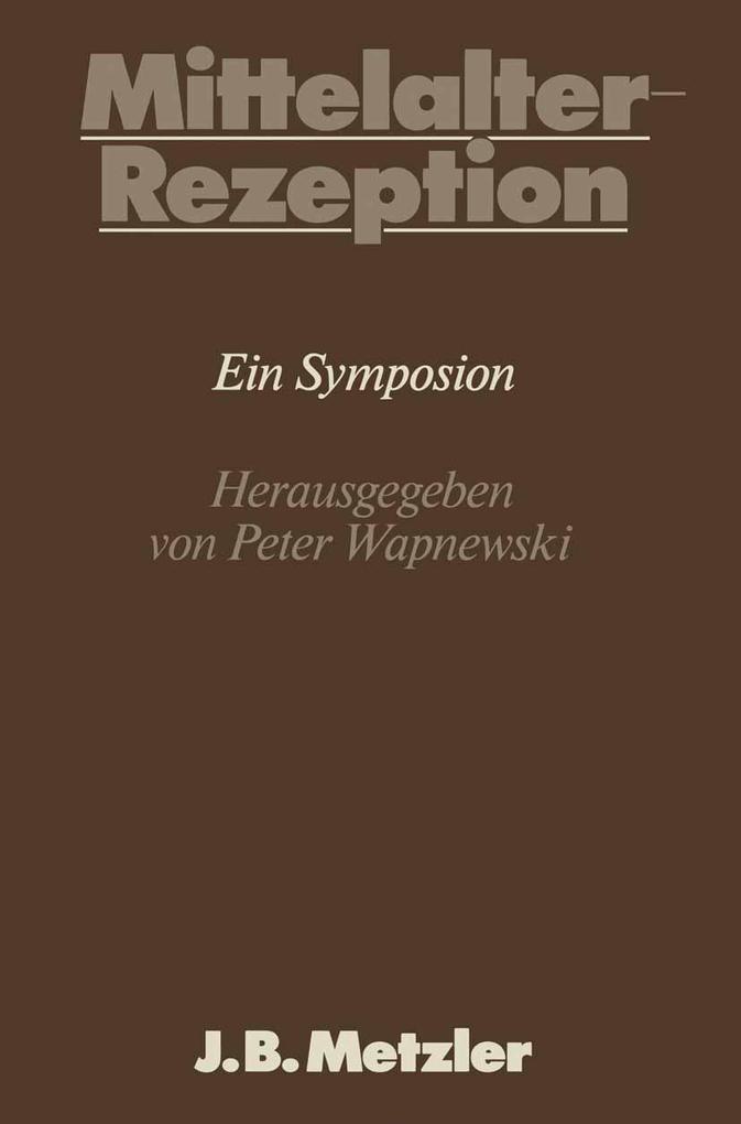 Mittelalter-Rezeption - Peter Wapnewski