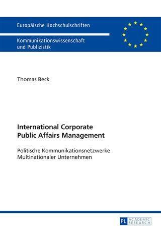 International Corporate Public Affairs Management - Thomas Beck