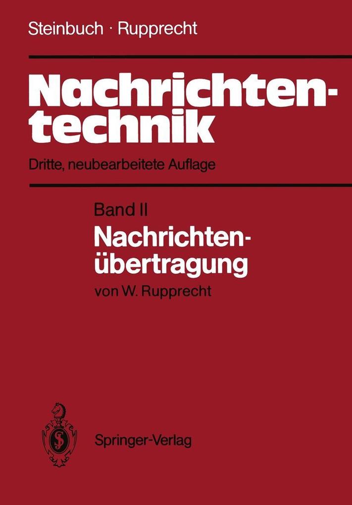 Nachrichtentechnik - Karl Steinbuch/ Werner Rupprecht