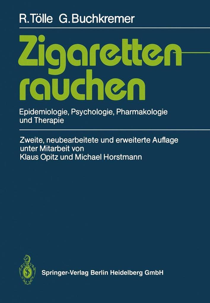 Zigarettenrauchen - Gerhard Buchkremer/ Rainer Tölle