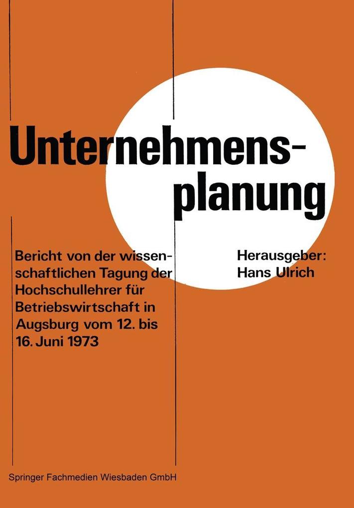 Unternehmensplanung - Hans Ulrich