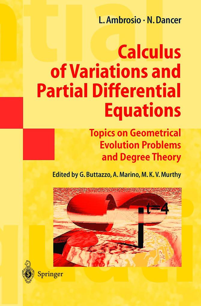 Calculus of Variations and Partial Differential Equations - Luigi Ambrosio/ Norman Dancer