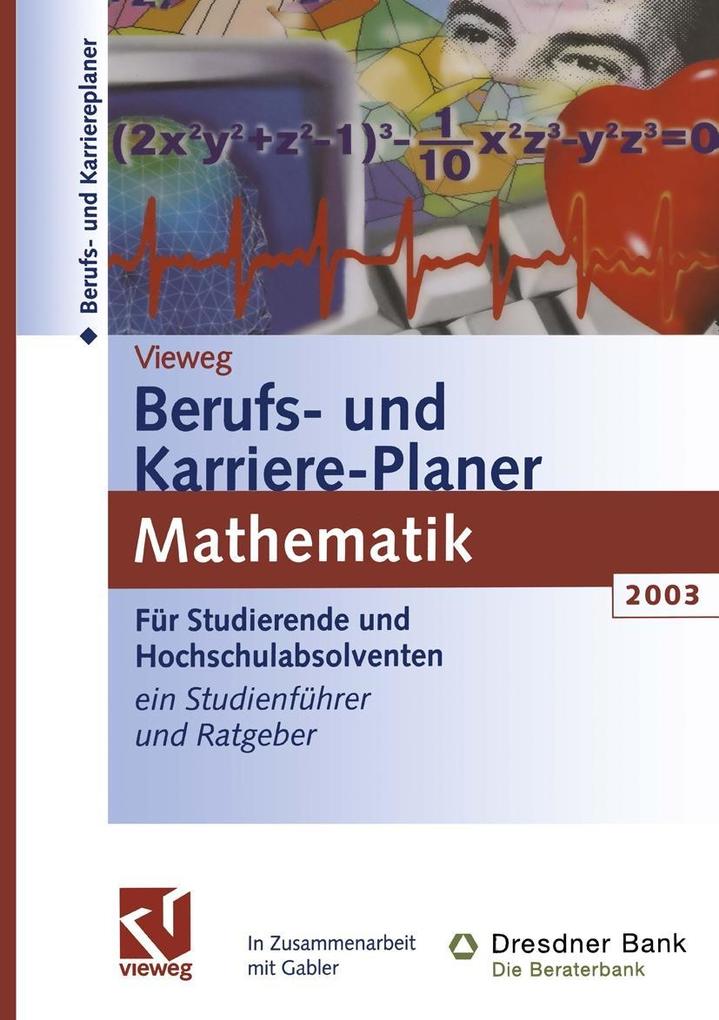 Vieweg Berufs- und Karriere-Planer 2003: Mathematik - Christine Haite/ Regine Kramer