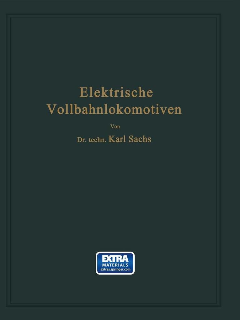 Elektrische Vollbahnlokomotiven - Karl Sachs