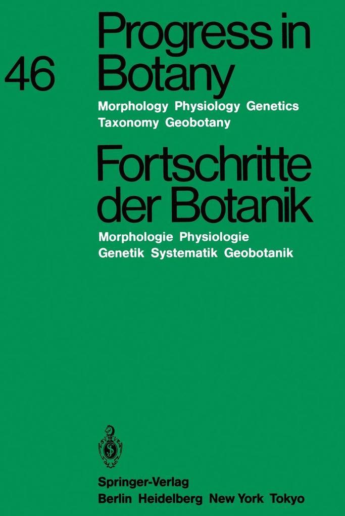 Progress in Botany / Fortschritte der Botanik - Karl Esser/ Klaus Kubitzki/ Michael Runge/ Eberhard Schnepf/ Hubert Ziegler
