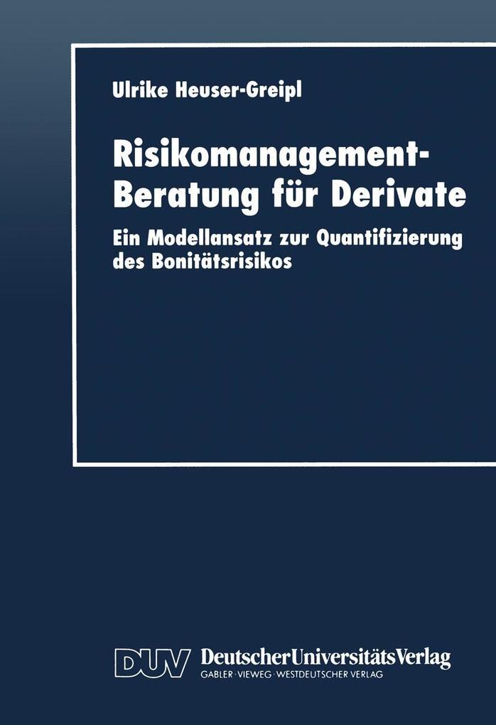 Risikomanagement-Beratung für Derivate