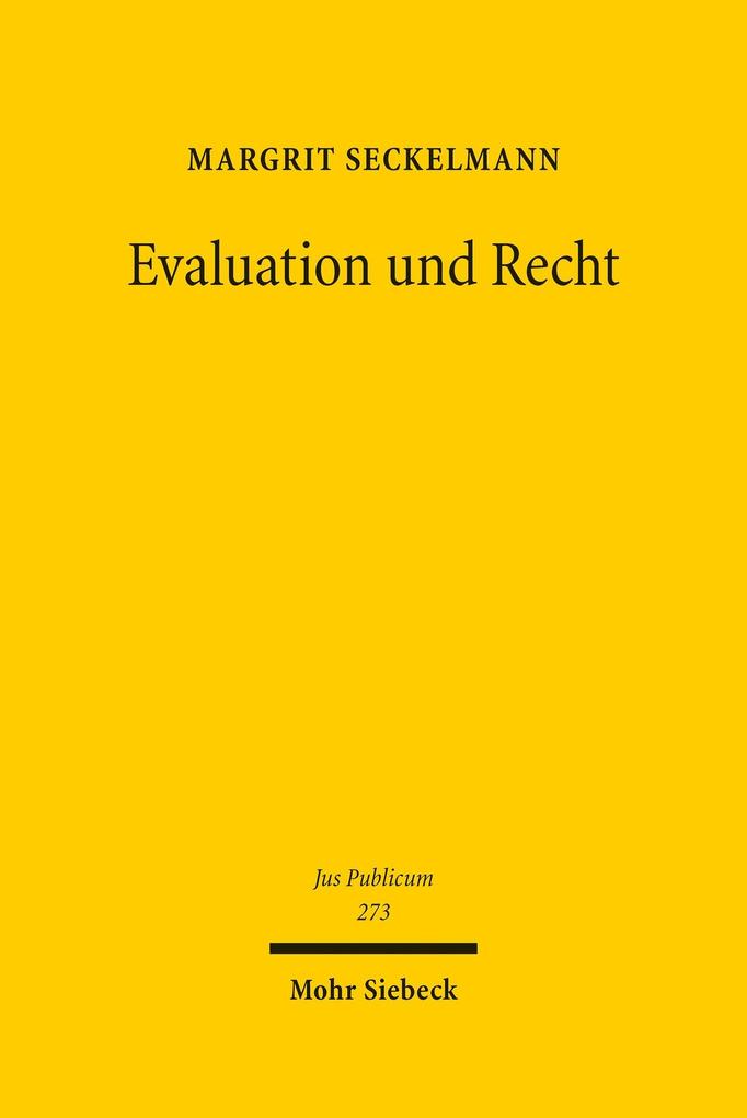 Evaluation und Recht - Margrit Seckelmann