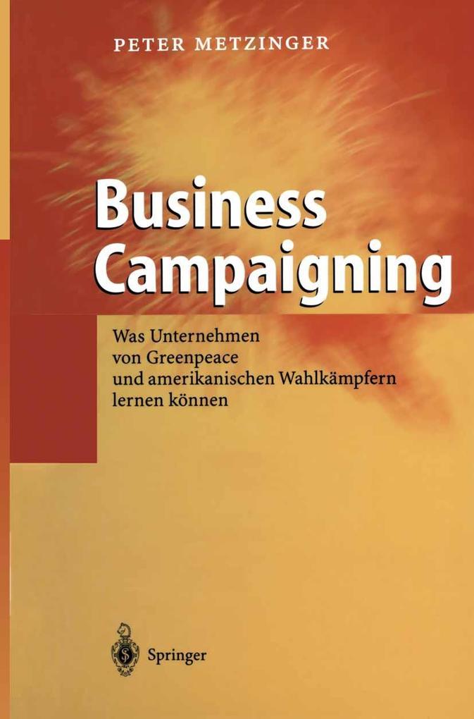 Business Campaigning - Peter Metzinger