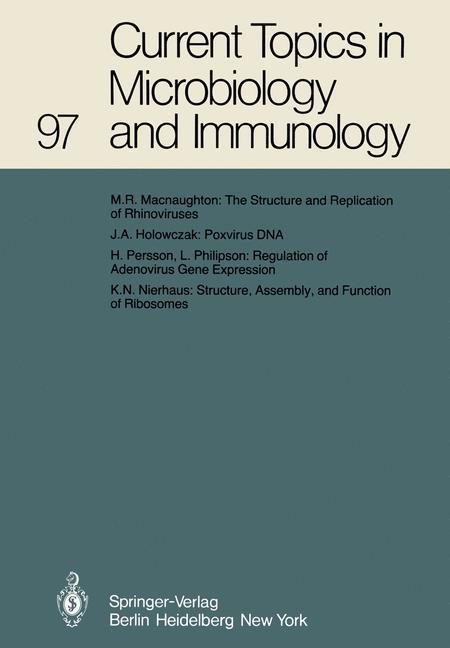 Current Topics in Microbiology and Immunology - W. Henle/ P. H. Hofschneider/ H. Koprowski/ F. Melchers/ R. Rott