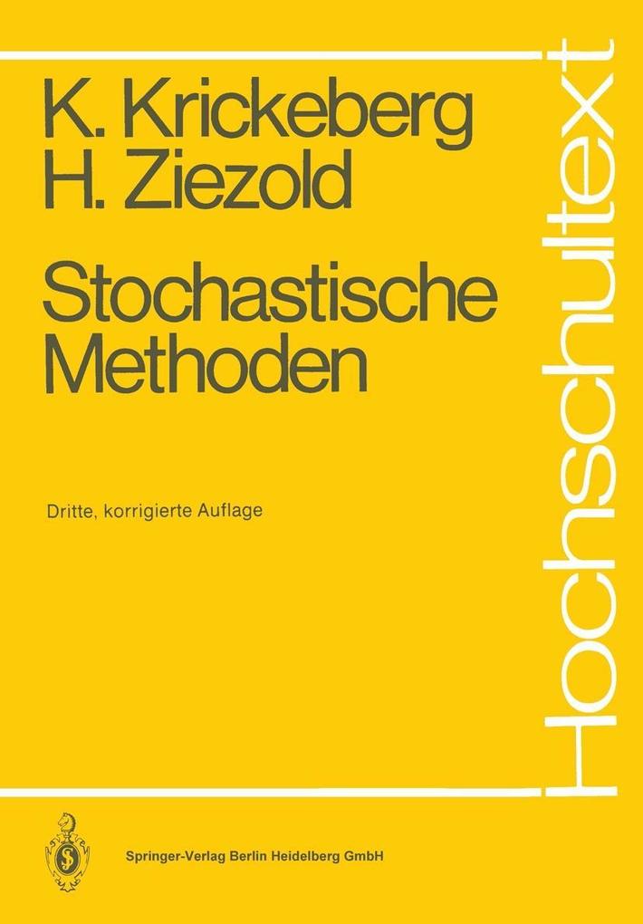 Stochastische Methoden - Klaus Krickeberg/ Herbert Ziezold