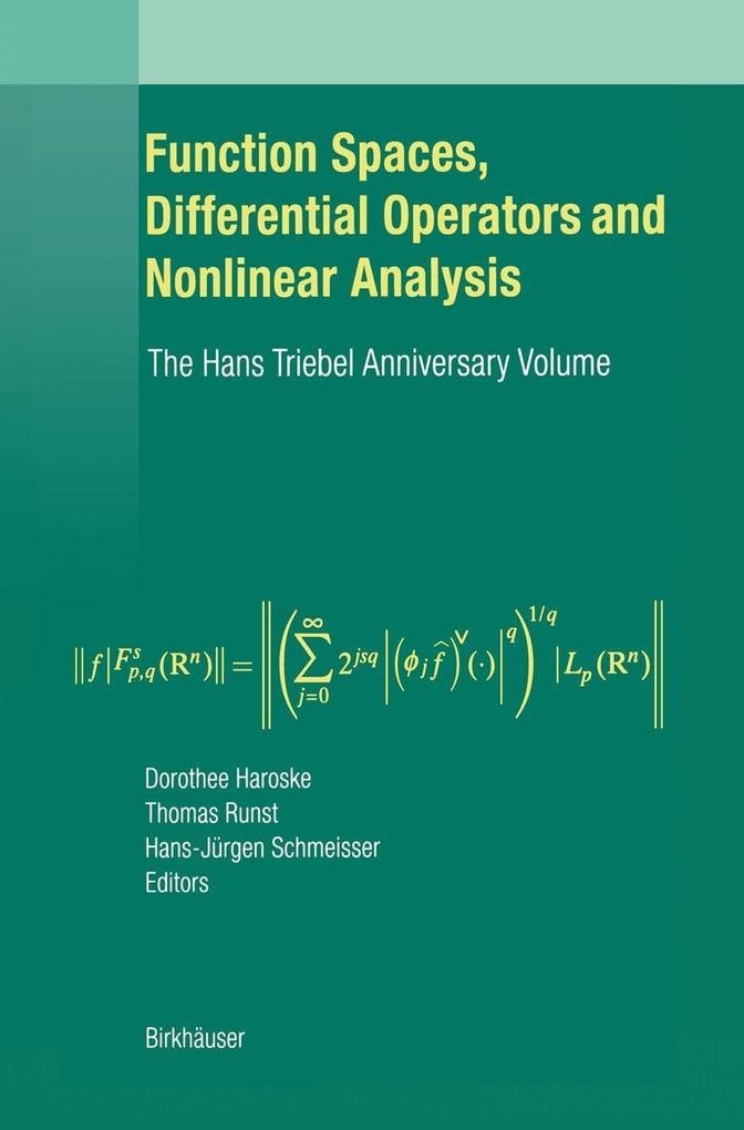 Function Spaces Differential Operators and Nonlinear Analysis