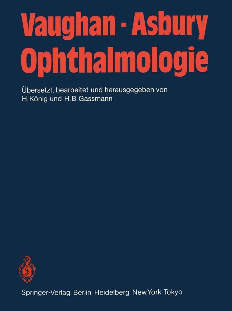 Ophthalmologie - T. Asbury/ D. Vaughan