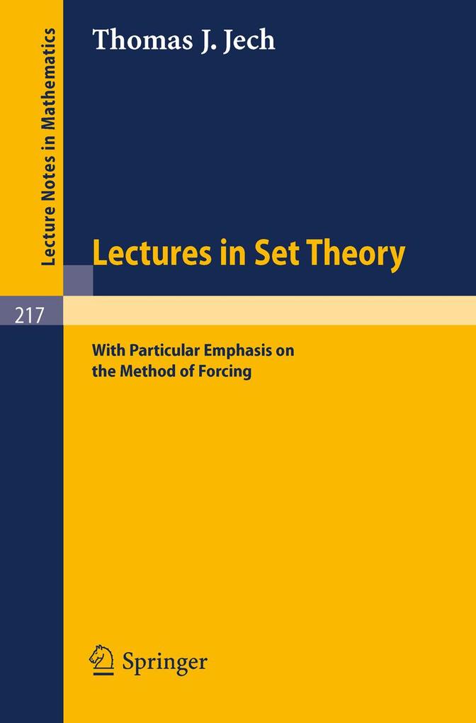 Lectures in Set Theory - Thomas J. Jech