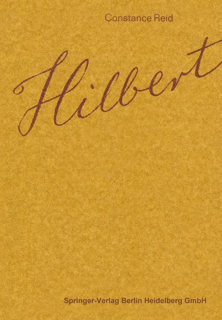 Hilbert - Constance Reid/ Hermann Weyl