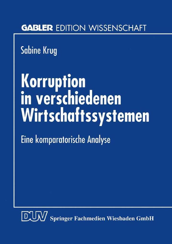 Korruption in verschiedenen Wirtschaftssystemen