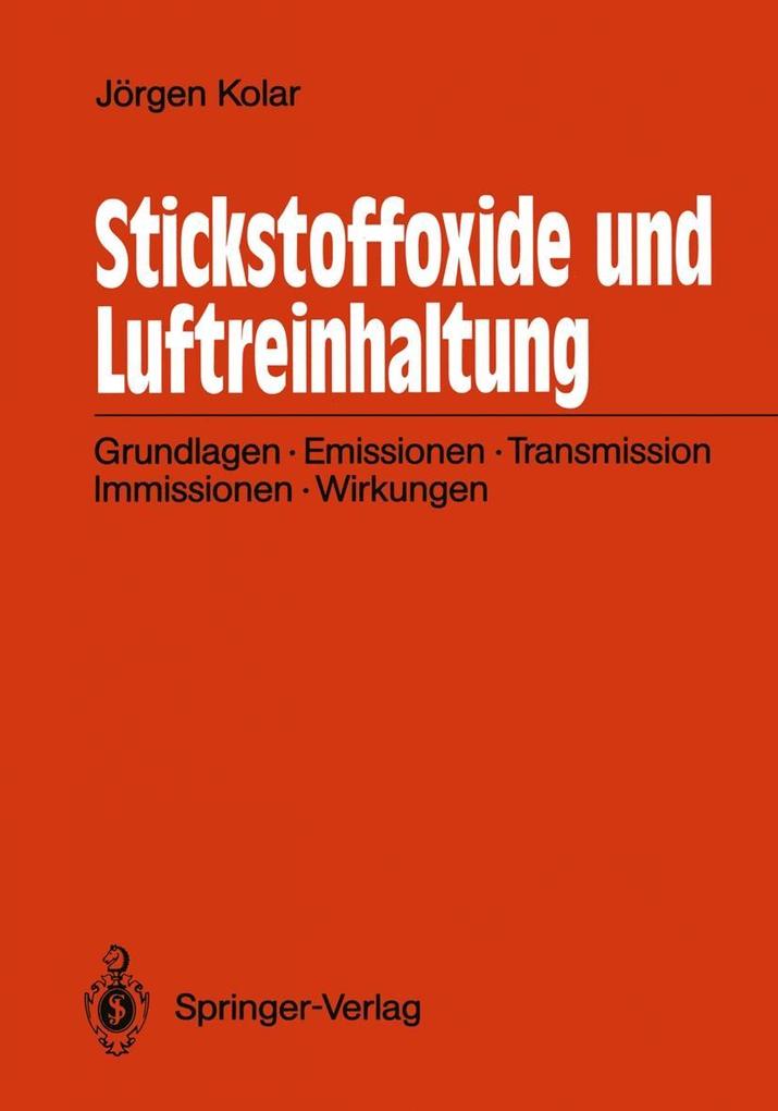 Stickstoffoxide und Luftreinhaltung - Jörgen Kolar