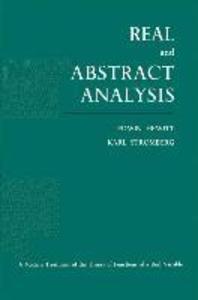 Real and Abstract Analysis - Edwin Hewitt/ Karl Stromberg
