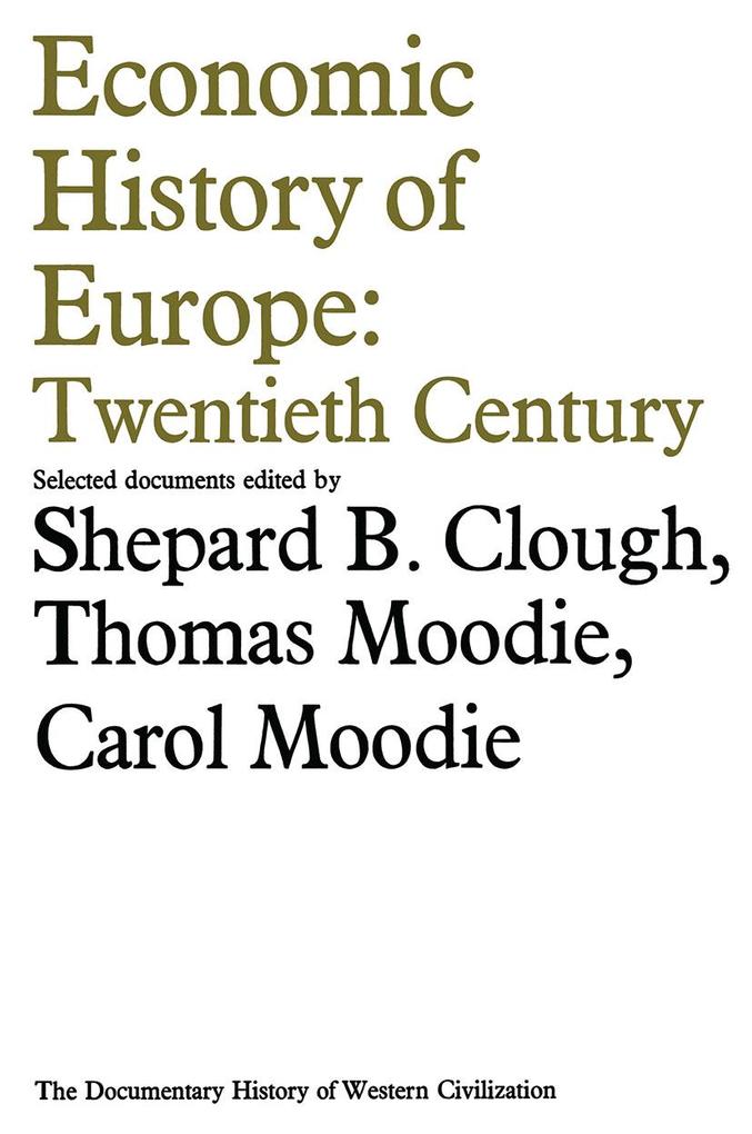 Economic History of Europe: Twentieth Century