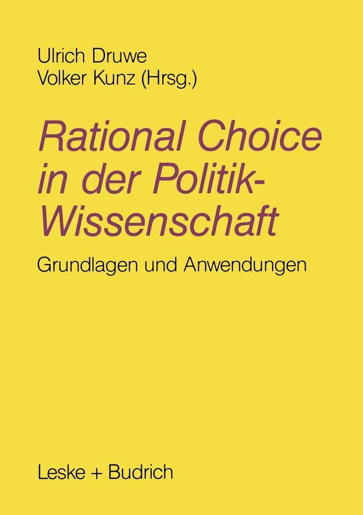Rational Choice in der Politikwissenschaft