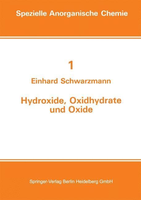 Hydroxide Oxidhydrate und Oxide - E. Schwarzmann