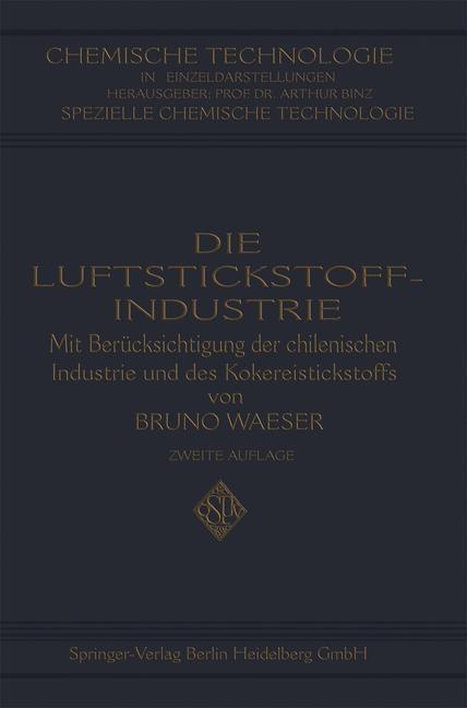 Die Luftstickstoff-Industrie - Bruno Waeser