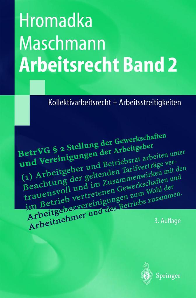 Arbeitsrecht Band 2 - Wolfgang Hromadka/ Frank Maschmann