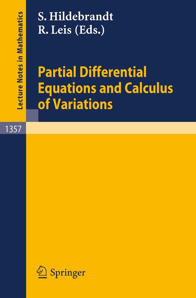 Partial Differential Equations and Calculus of Variations