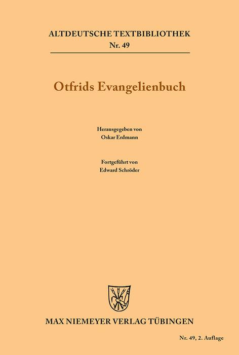 Otfrids Evangelienbuch - Otfrid von Weissenburg