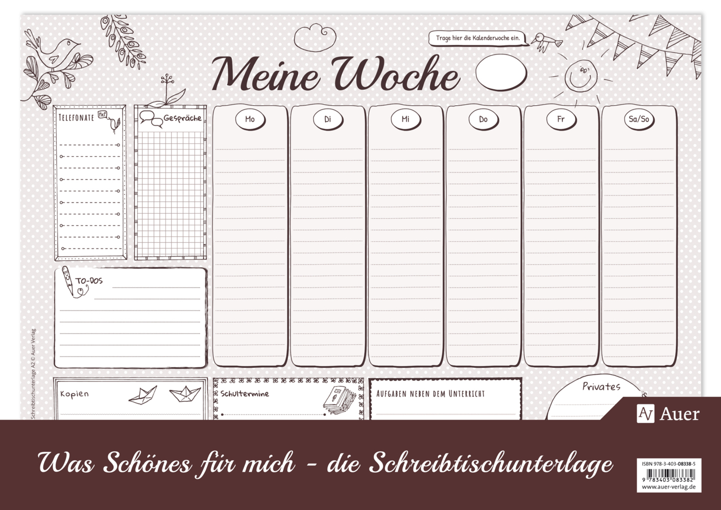 Was Schönes für mich - Schreibtischunterlage A2 - Image 3