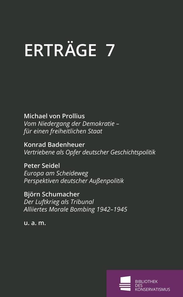 Erträge - Michael Von Prollius/ Konrad Badenheuer/ Albrecht Jebens/ Peter Seidel/ Björn Schumacher