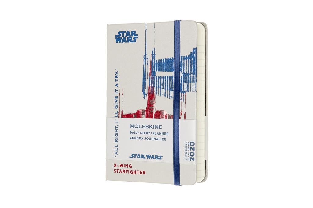 Moleskine 12 Monate Tageskalender - Star Wars 2020 Pocket/A6 1 Tag = 1 Seite Fester Einband Xwing