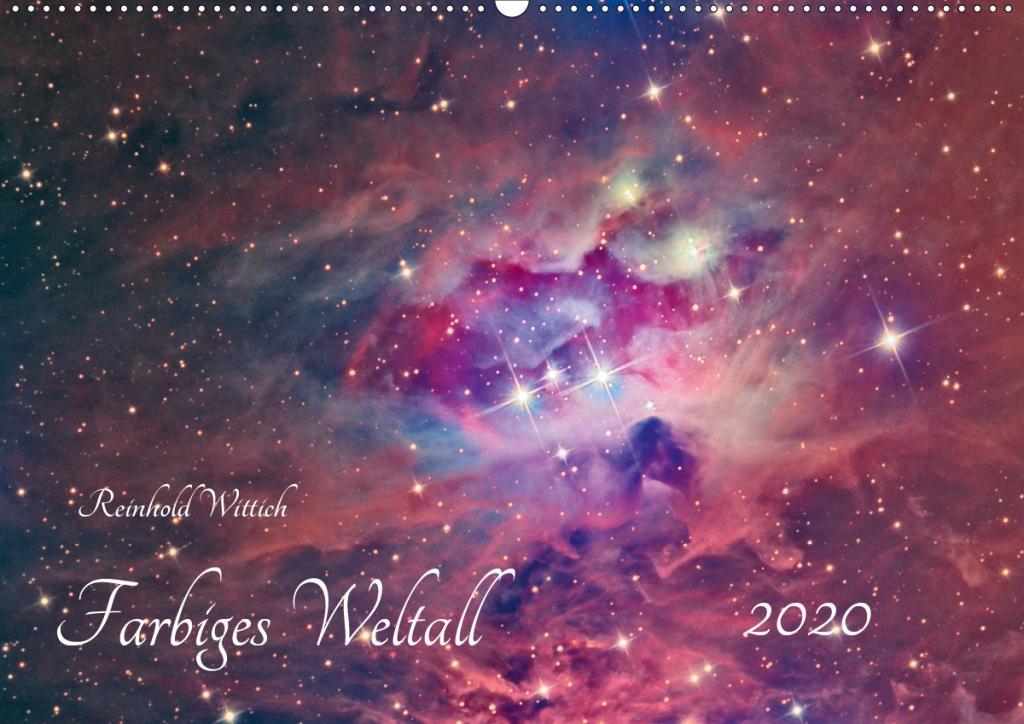 Farbiges Weltall (Wandkalender 2020 DIN A2 quer)