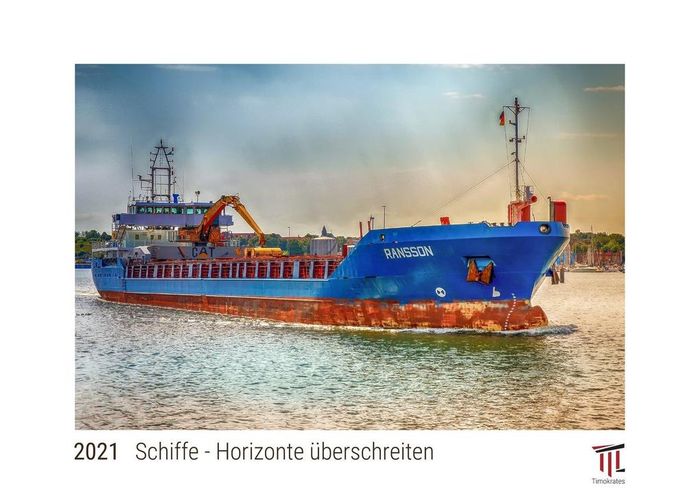 Schiffe - Horizonte überschreiten 2021 - White Edition - Timokrates Kalender Wandkalender Bildkalender - DIN A3 (42 x 30 cm)