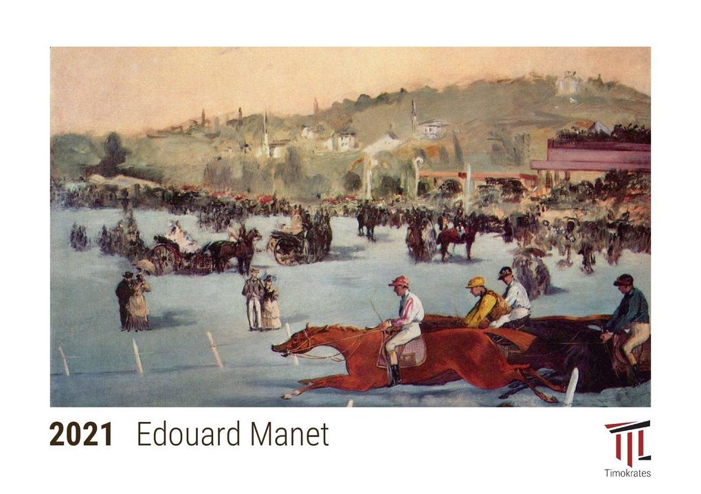 Edouard Manet 2021 - Timokrates Kalender Tischkalender Bildkalender - DIN A5 (21 x 15 cm)