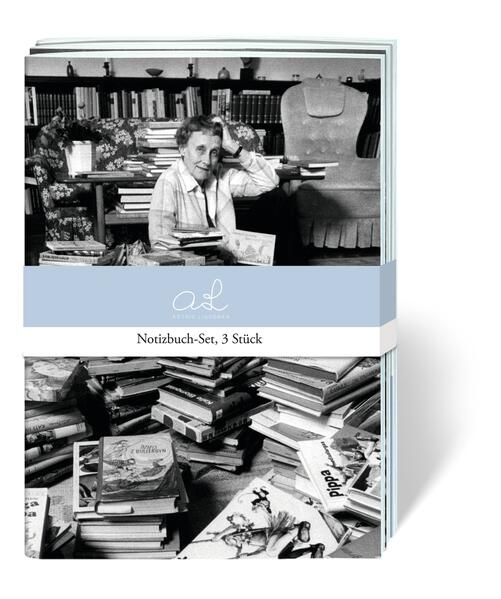 Astrid Lindgren Edition: 3er Set Notizhefte jeweils 24 Seiten 105 x 148 cm - Astrid Lindgren