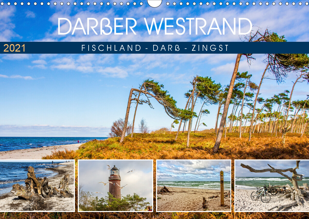 Darsser Weststrand - Fischland Darss Zingst (Wandkalender 2021 DIN A3 quer)