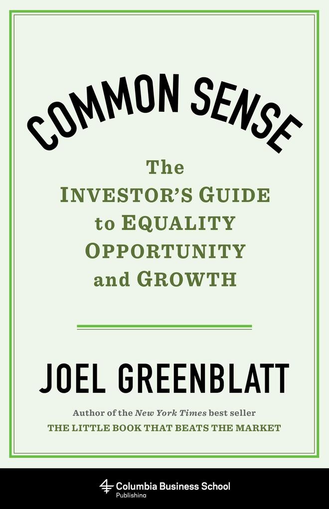 Common Sense - Joel Greenblatt