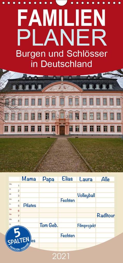 Burgen und Schlösser in Deutschland - Familienplaner hoch (Wandkalender 2021 , 21 cm x 45 cm, hoch): Bekannte und weniger bekannte Wehrbauen und ... kleiner Auszug. (Monatskalender, 14 Seiten )