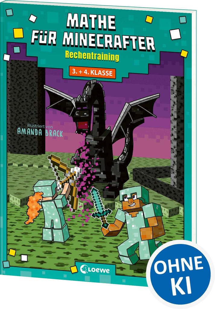 Loewe Verlag Gmbh Jungen Mathe Für Minecrafter - Rechentraining - Bild 3