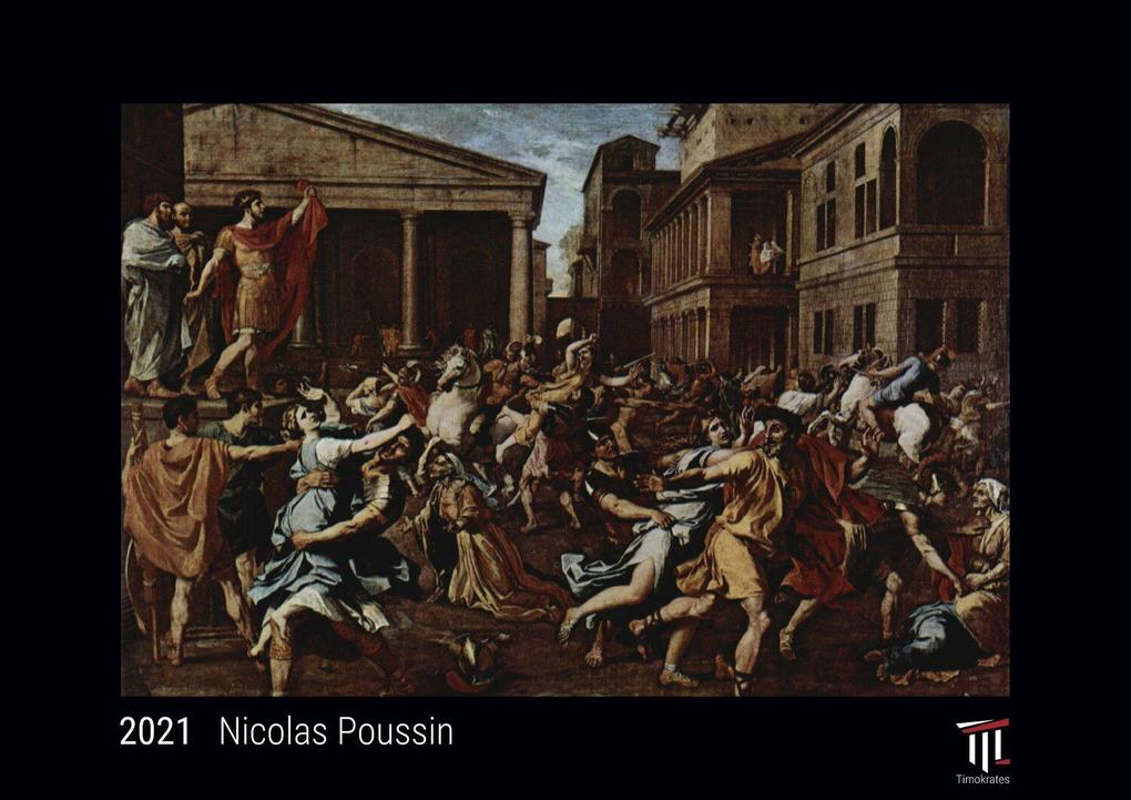 Nicolas Poussin 2021 - Edición Negra - Timokrates calendario de pared calendario de fotos - DIN A3 (42 x 30 cm)