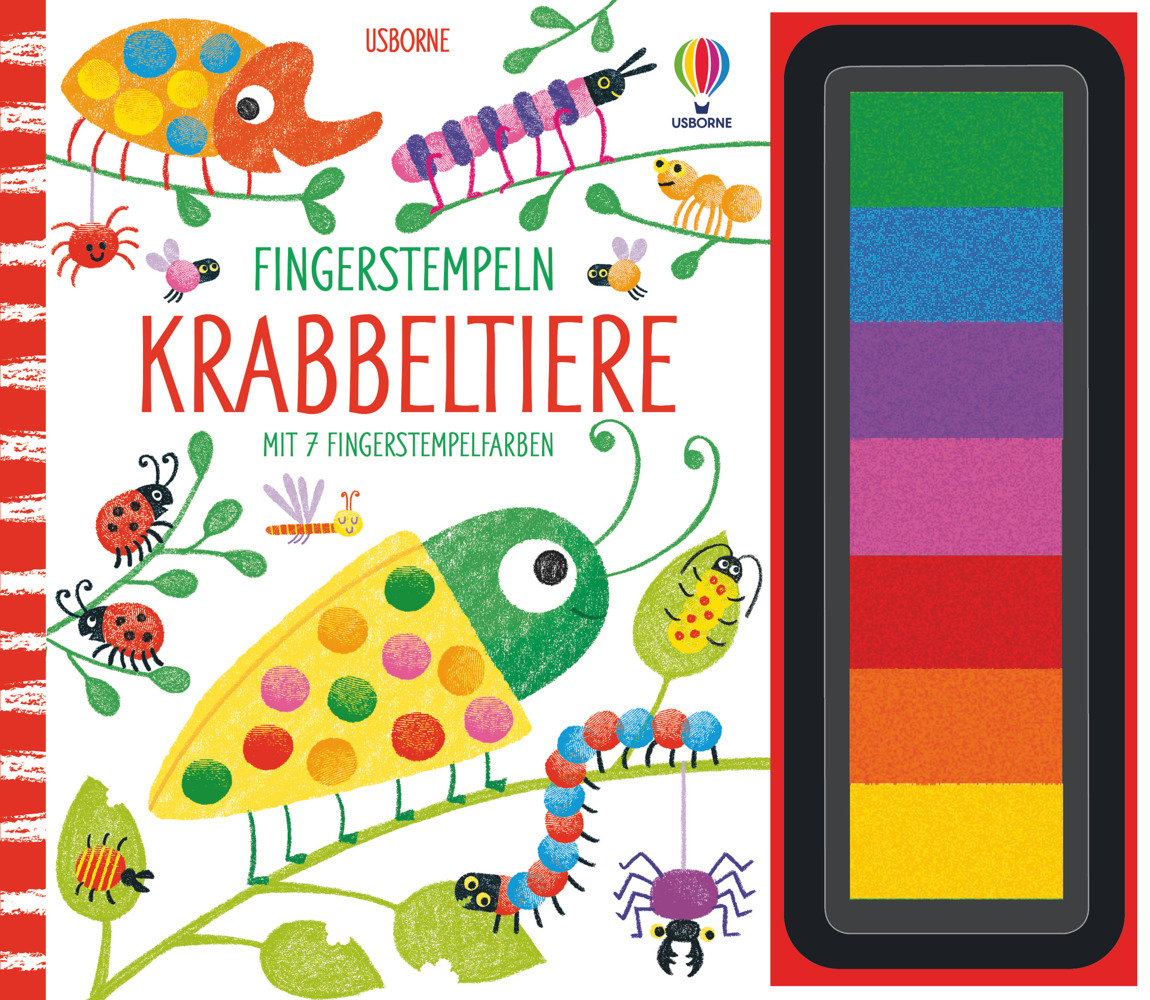 Usborne Publishing Fingerstempeln: Krabbeltiere, Kinderbücher Von Fiona Watt - Bild 3