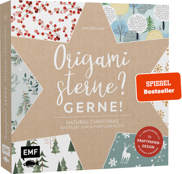 Edition Fischer Origamisterne? Gerne! – Natural Christmas – Weihnachtliches Bastelset Zum Sofort-Lo, Ratgeber Von Ina Mielkau - Image 4