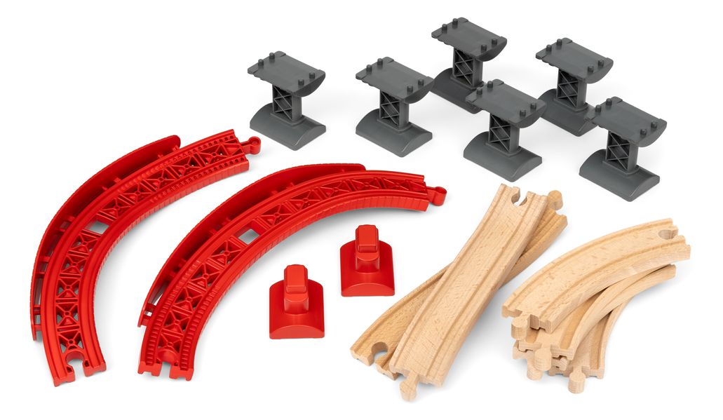 BRIO World 33995 Schienenpaket Berg und Tal - 16-teiliges Schienenpaket mit... - Image 17